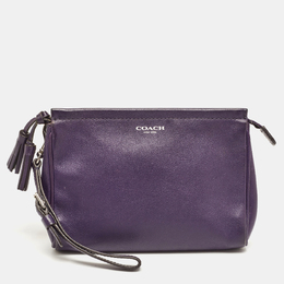 Coach: Фиолетовый клатч 