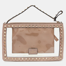 Valentino: Розовый клатч  Rockstud