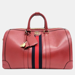 Gucci: Красная спортивная сумка 