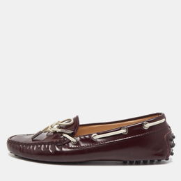 Tod's: Бордовые мокасины 