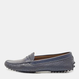 Tod's: Голубые мокасины 