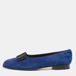Manolo Blahnik: Голубые мокасины 