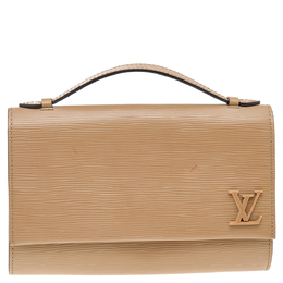 Louis Vuitton: Серебристая сумка  Pochette