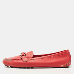 Salvatore Ferragamo: Красные мокасины  Gancini