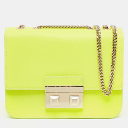 Furla: Зелёная сумка через плечо  Bella Mini
