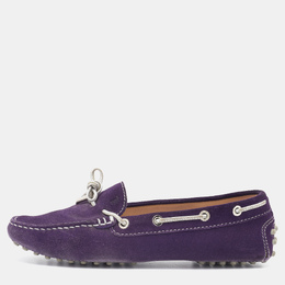 Tod's: Фиолетовые мокасины 