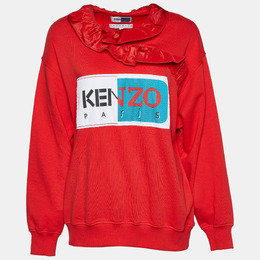 Kenzo: Красный свитшот 