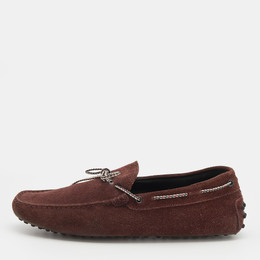 Tod's: Бордовые мокасины 
