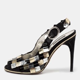 Dolce & Gabbana: Чёрные сандалии 