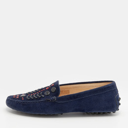 Tod's: Синие мокасины 
