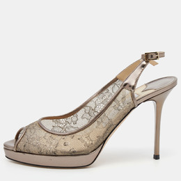 Jimmy Choo: Коричневые босоножки 