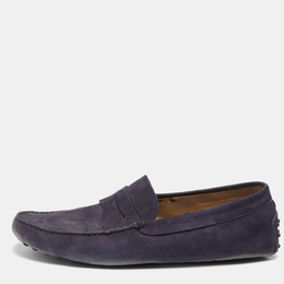 Tod's: Фиолетовые мокасины 