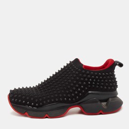 Christian Louboutin: Чёрные мокасины 