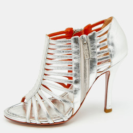 Santoni: Серебристые сандалии 