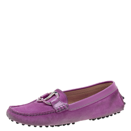 Tod's: Фиолетовые мокасины 