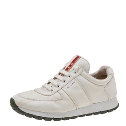 Prada Sport: Белые кроссовки 