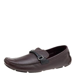 Salvatore Ferragamo: Бордовые мокасины  Gancini