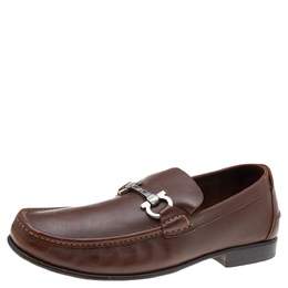 Salvatore Ferragamo: Коричневые туфли  Gancini