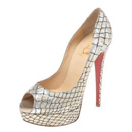 Christian Louboutin: Двухцветные босоножки 
