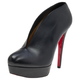 Christian Louboutin: Чёрные ботинки 