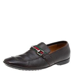 Gucci: Тёмные мокасины  Horsebit