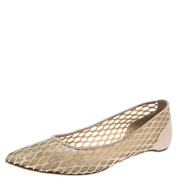 Christian Louboutin: Бежевые балетки 