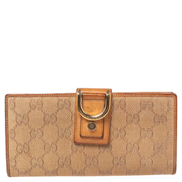 Gucci: Бежевое кольцо  GG