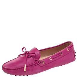 Tod's: Розовые мокасины  Gommino