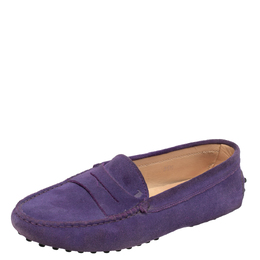 Tod's: Фиолетовые мокасины 