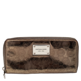 Michael Kors: Серебристый кошелёк  Jet Set