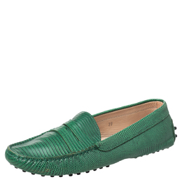 Tod's: Зелёные мокасины 