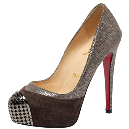 Christian Louboutin: Двухцветные туфли 