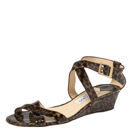 Jimmy Choo: Двухцветные сандалии 