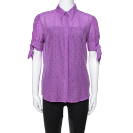 Just Cavalli: Фиолетовая блуза 
