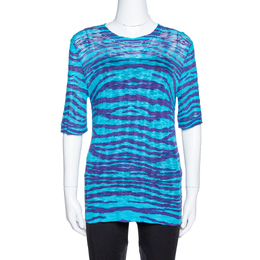 M Missoni: Голубой топ 