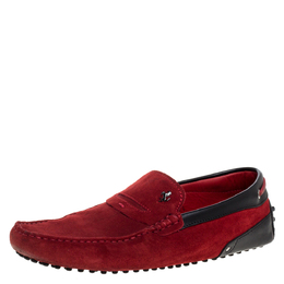 Tod's: Красные мокасины 