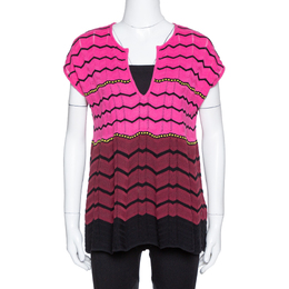 M Missoni: Розовый топ 