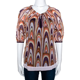 M Missoni: Многоцветная блуза 