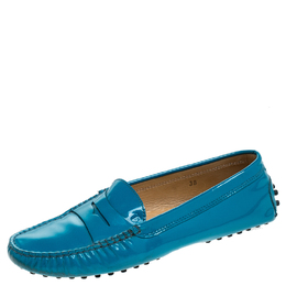 Tod's: Голубые мокасины 