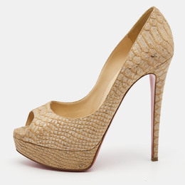 Christian Louboutin: Двухцветные туфли 