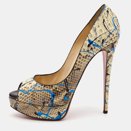 Christian Louboutin: Двухцветные туфли 