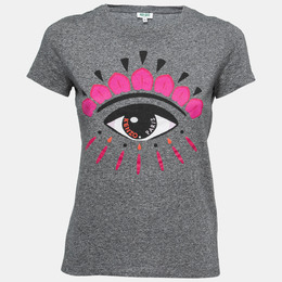 Kenzo: Хлопковая футболка  Eye