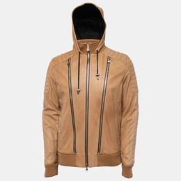 Balmain: Бежевая куртка 