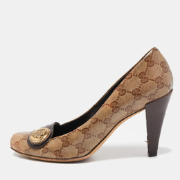 Gucci: Коричневые туфли  GG Supreme
