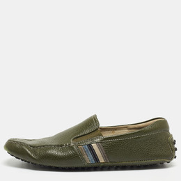 Tod's: Зелёные мокасины 