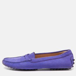 Tod's: Фиолетовые мокасины 