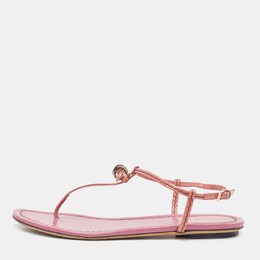 Gucci: Фиолетовые сандалии  Bamboo