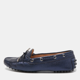 Tod's: Голубые мокасины  Gommino
