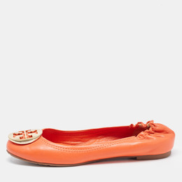 Tory Burch: Оранжевые балетки  Minnie