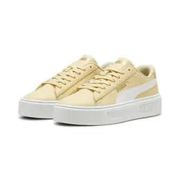 PUMA: Бежевые кеды  Smash